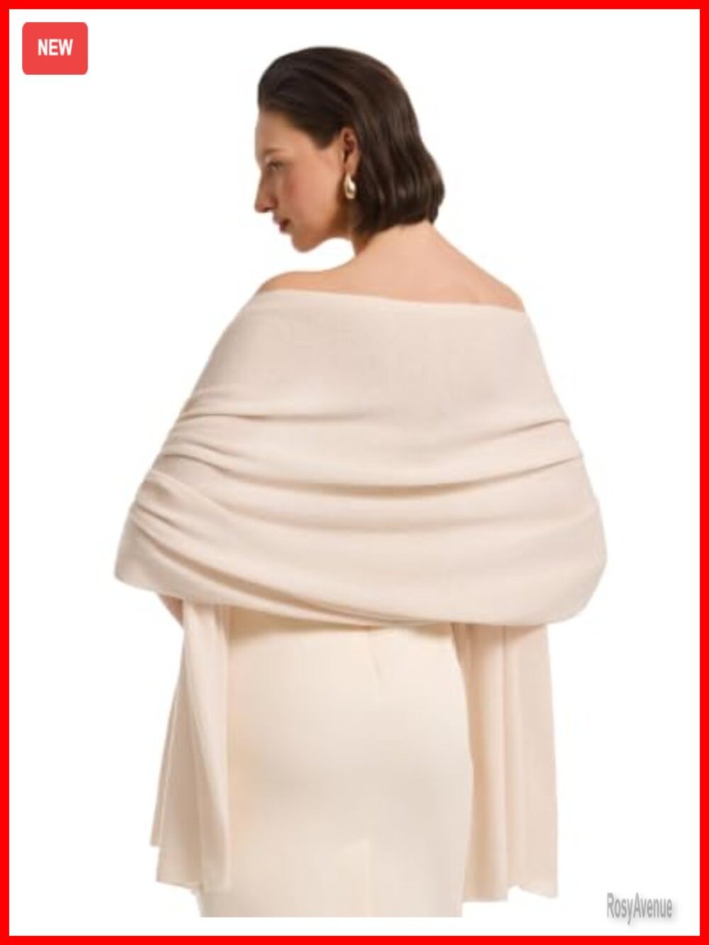 Wool Cashmere Shawl Wrap Evening Wedding Large Scarf